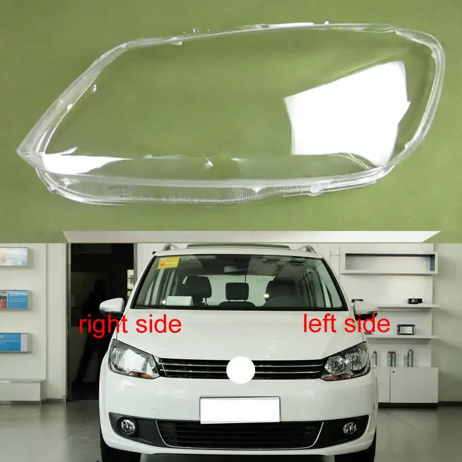 

For Volkswagen VW Touran 2011-2015 Transparent Headlight Cover Lens Headlamp Shell Replace Original Lampshade Plexiglass