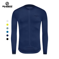 YKYW Long Sleeve Cycling Jersey For Men Bicycle Racing Shirt Pro Team Riding Bike Aero Clothing Mtb Aceseories 자전거 져지 Breathable