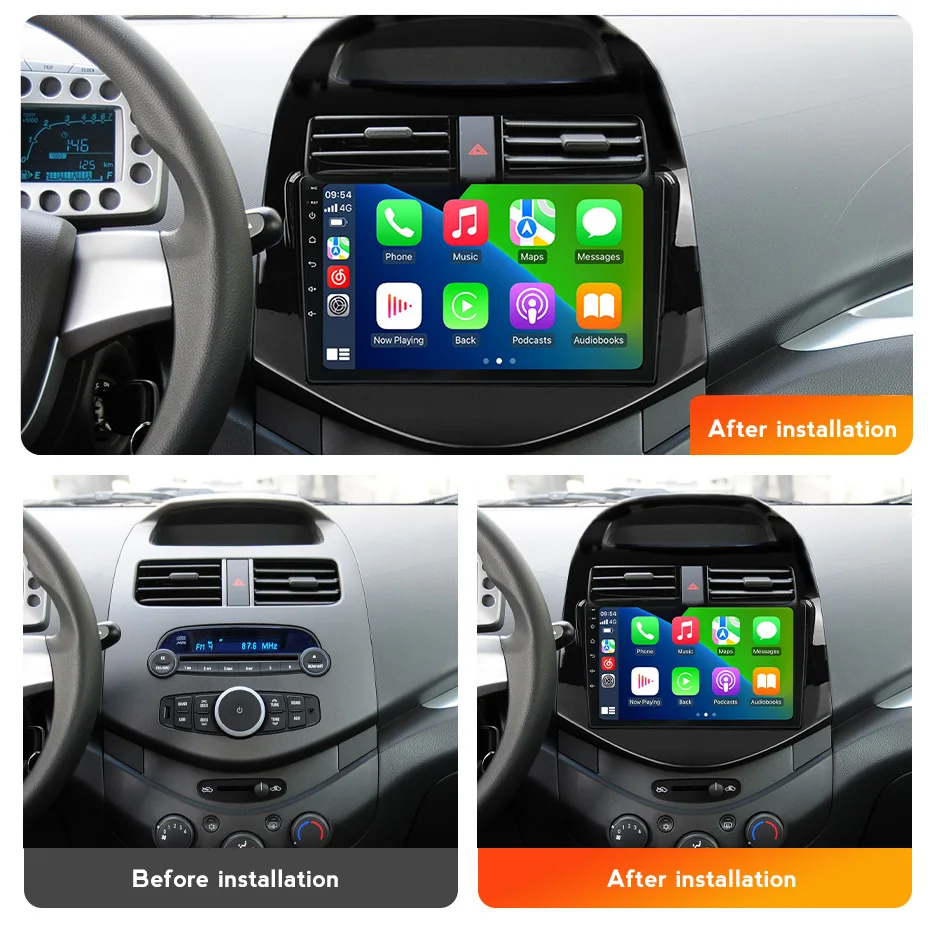 MEKEDE Android 15 Car Radio Stereo for Chevrilet Spark Beat Matiz Creative 2010-2014 Multimedia Player IPS Navigation WiFi 2 Din