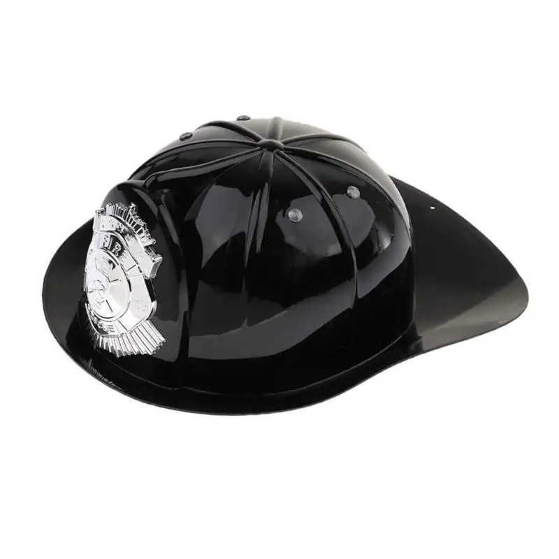 R1WE Kids Bombeiro Hat Bombeiro Fireman Capacete Capacete Capacete Bombeiro Hard Hard Plástico Capacete Fireman