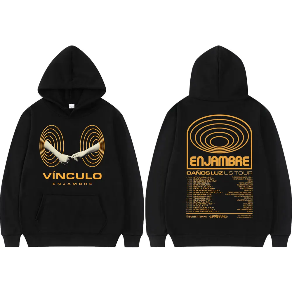 

Rock Band Enjambre Print Hoodie Fashion Pop Music Long Sleeve Hooded Sweatshirts Men Women Clothing Casual Oversized Pullovers