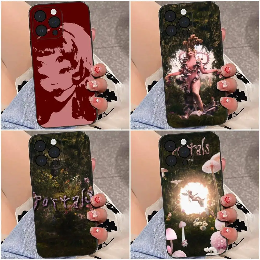 

Singer Melanie M-Martinez Phone Case For iPhone 16e,16se4,16,15,14,13,12,Pro,Max,Plus,XR,XS Max Shockproof Silicone Soft Shell