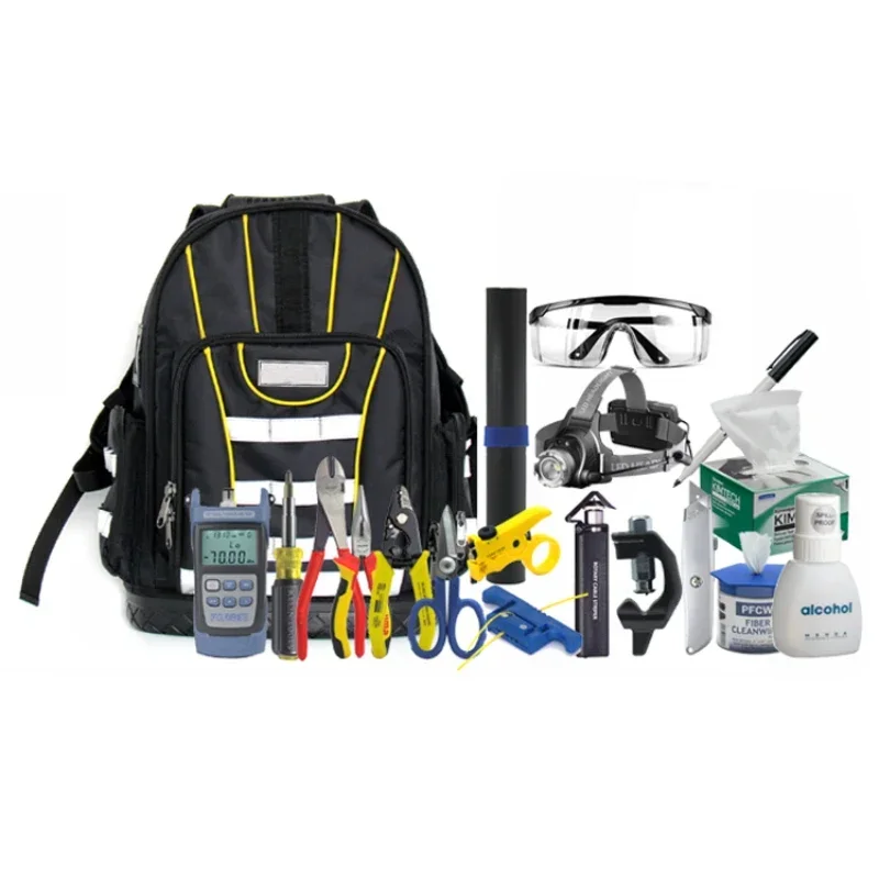 Preparation Use FTK-855 Fiber Optic Advanced Backpack Prep Tool Kit With Rugged Pocket Case