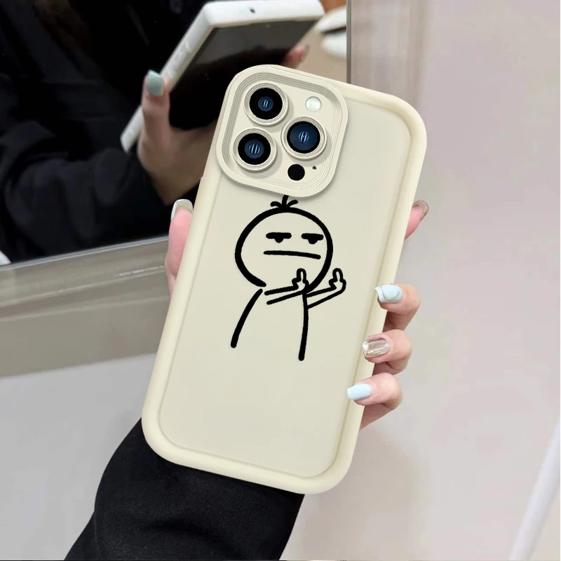 حافظة لهاتف آيفون 17 Air 16 16E 15 14 13 12 11 Pro Max X XS X S Max XR SE 2020 SE4 7 8 غطاء طباعة