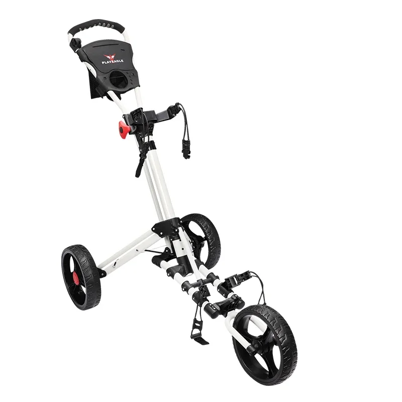 3 Wheels Portable Lightweight Multi-function Golf Trolley Cart