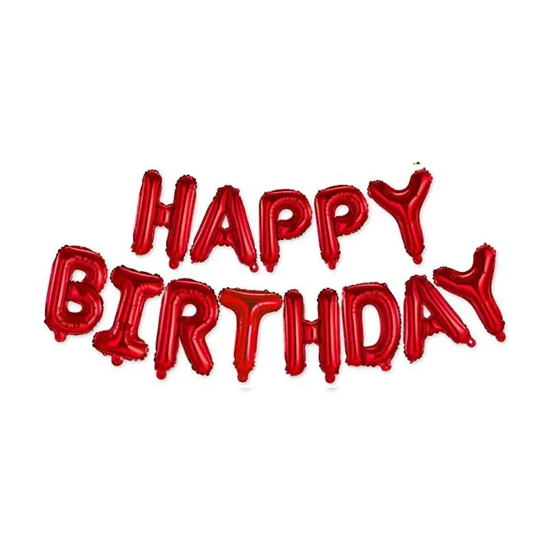 16inch Birthday Balloons Decoration Rose Gold Foil Letter Balloon Set Happy Birthday Globos Kids Party Banner Supplies image 5