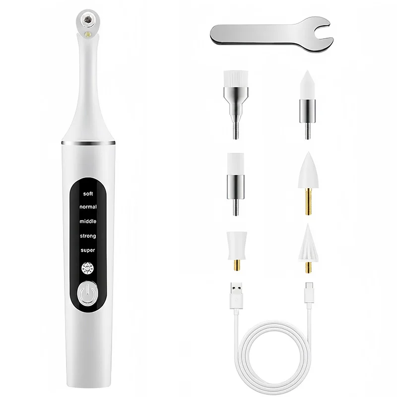Electric Teeth Polisher Multifunctional Tooth Cleaning Tool Teeth Stains Cleaner Oral Care Brush for Daily Use