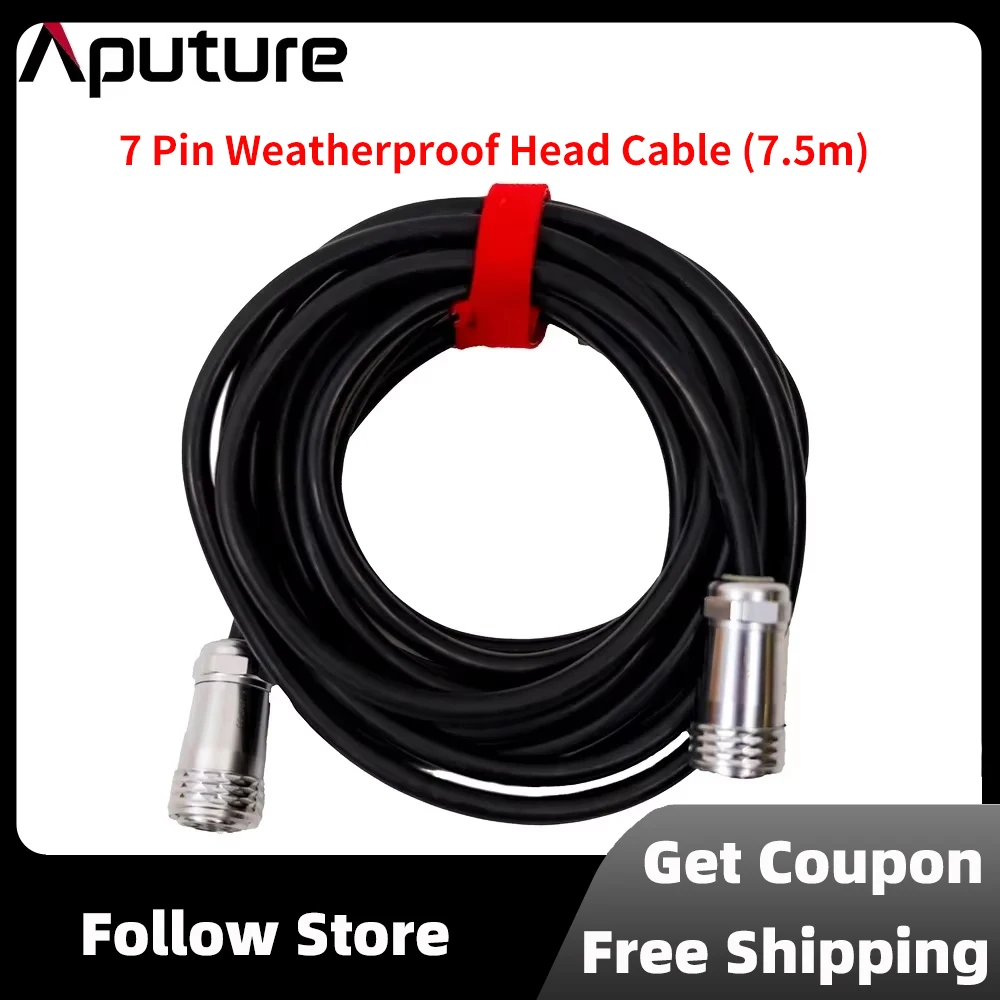 Aputure 7-Pin Weatherproof Head Cable for LS 600c Pro/1200d Pro