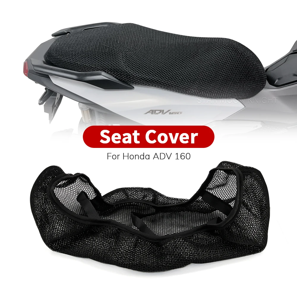 Motorcycle Anti-Slip 3D Mesh Fabric Seat Cover Breathable Waterproof Cushion For Honda ADV 160 ADV160