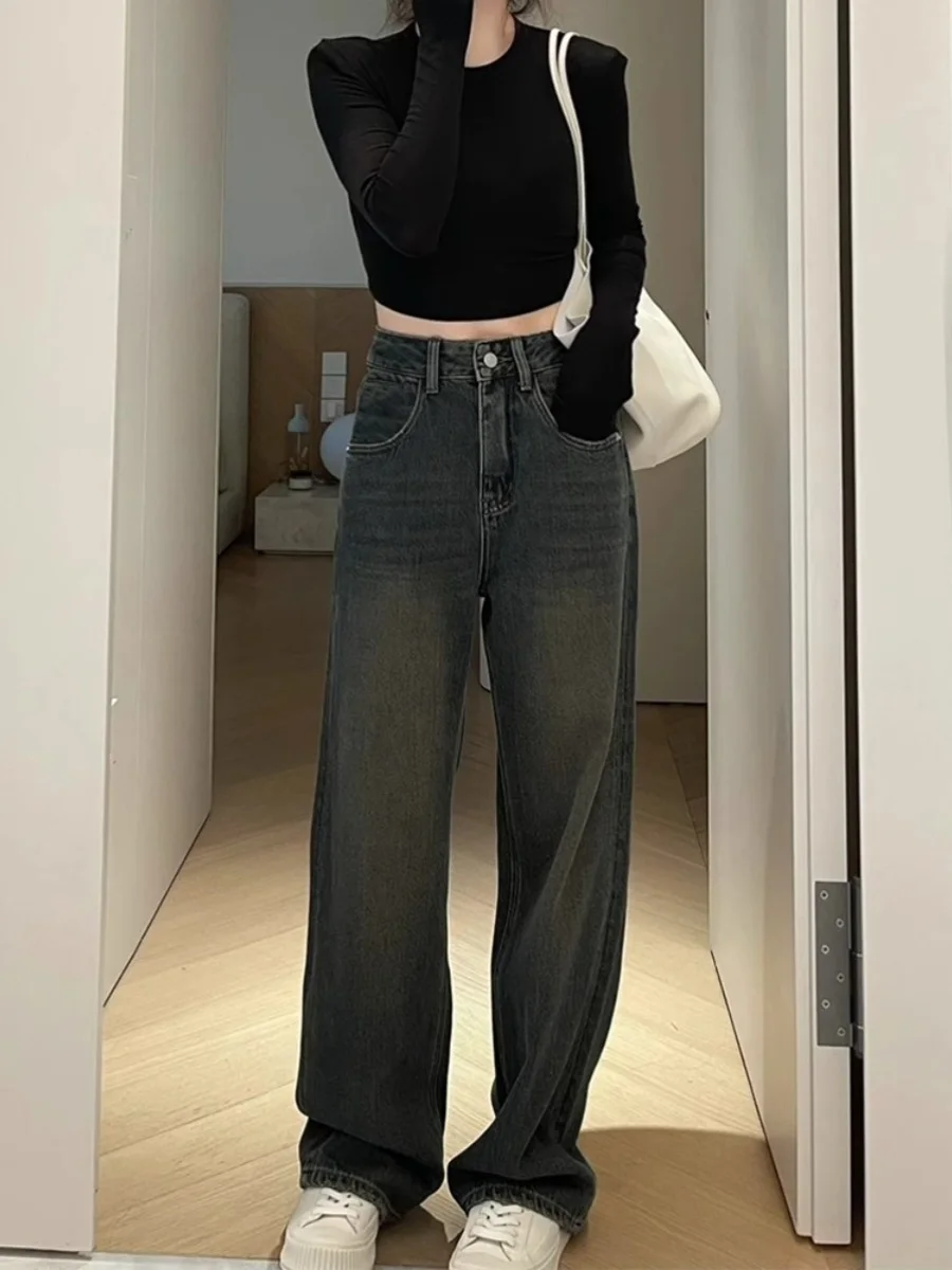 

Wide Leg Pants Elastic Band Womens Spring Modal Full-Length Minimalist Clubbing Patchwork Waistband Pleats Draped Chiffon Flap