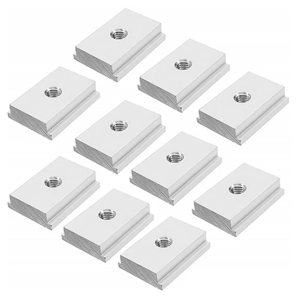 

10pcs M8 T Slot Nut T-Track Slider Miter For Woodworking Tool Slot Fastener Home Tool For Amateur DIYers Or Carpenters Woodwork