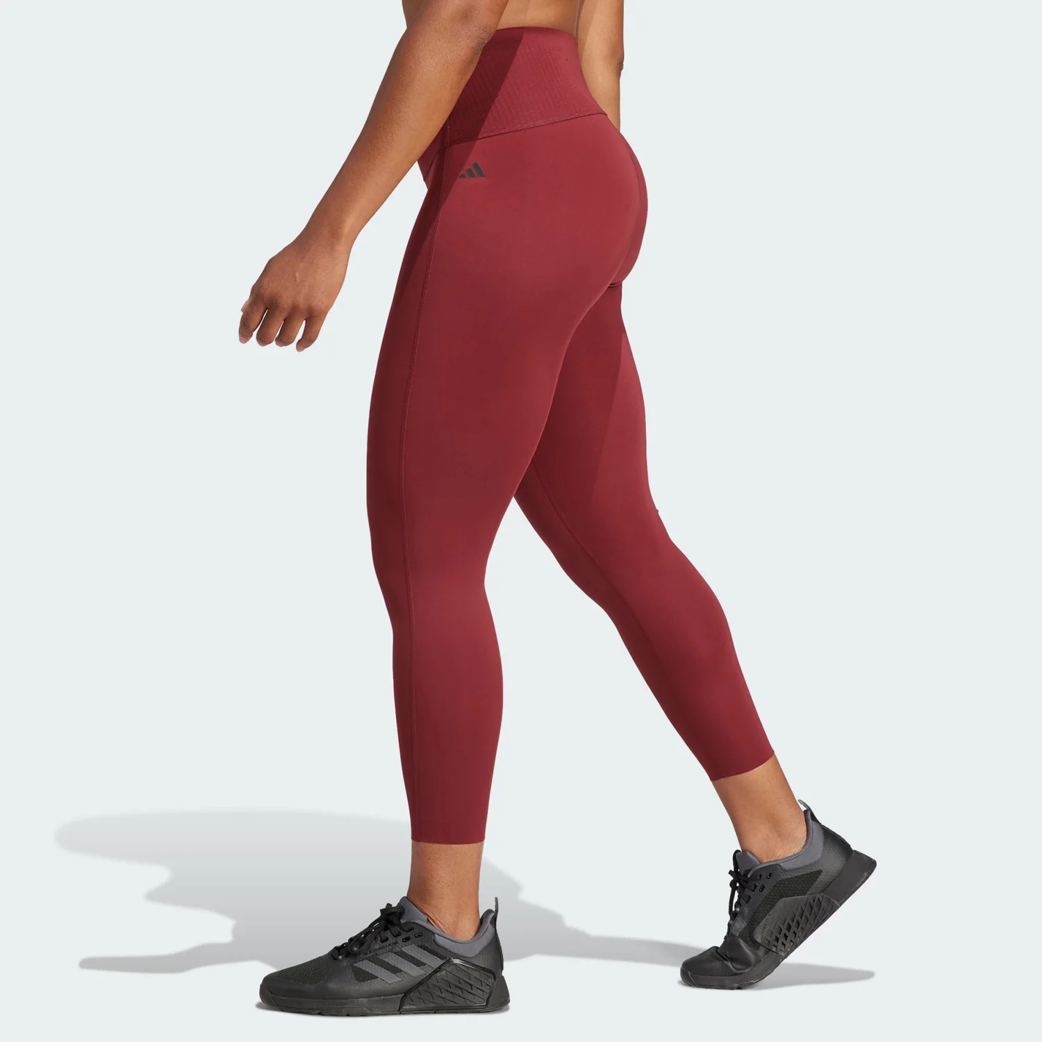Adidas authentic new women's sports and fitness breathable running cropped pants IA7163