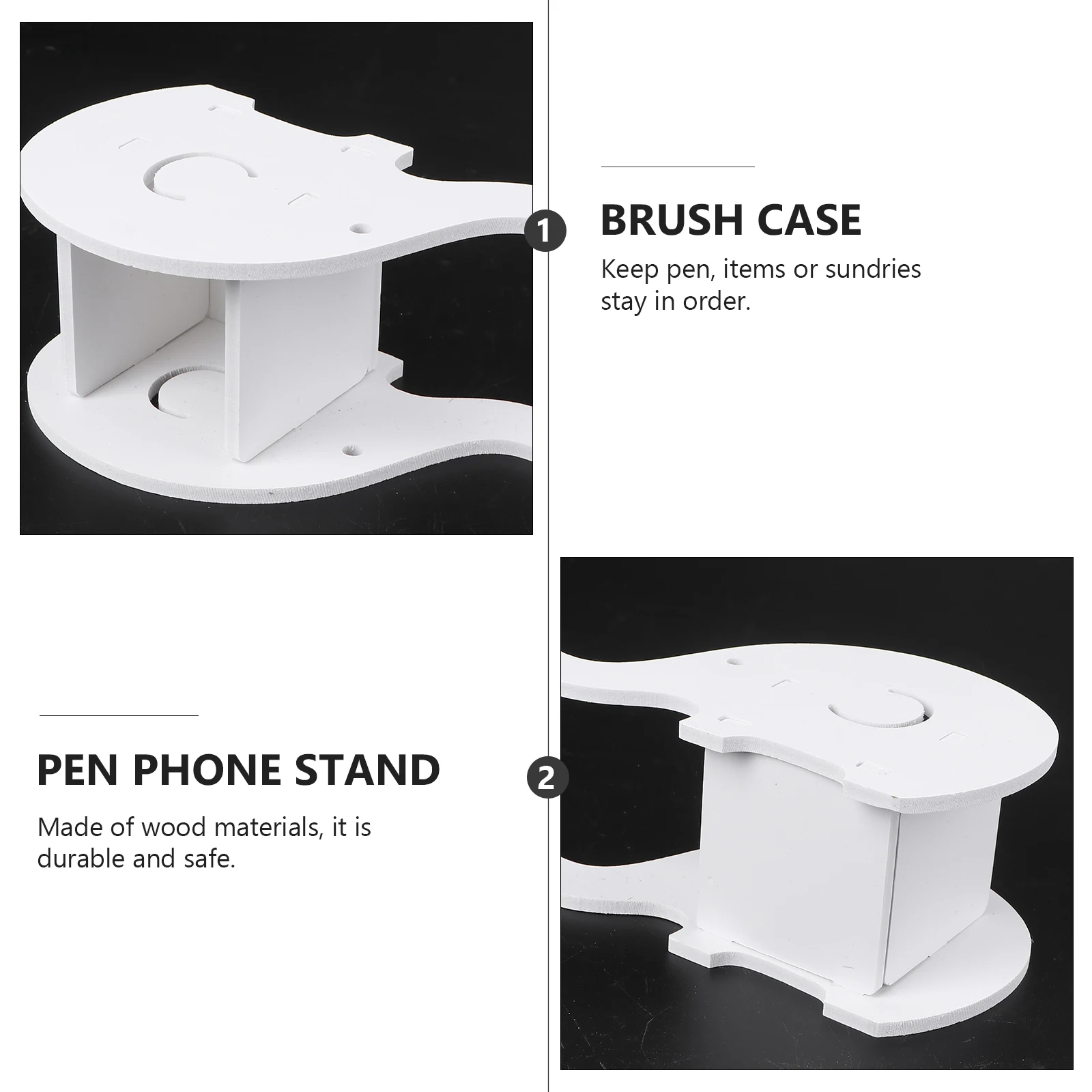 1 قطعة متعددة الوظائف الفيل القلم المنظم حامل هاتف الكرتون الخشب سطح المكتب تخزين حامل هاتف القلم الكرتون