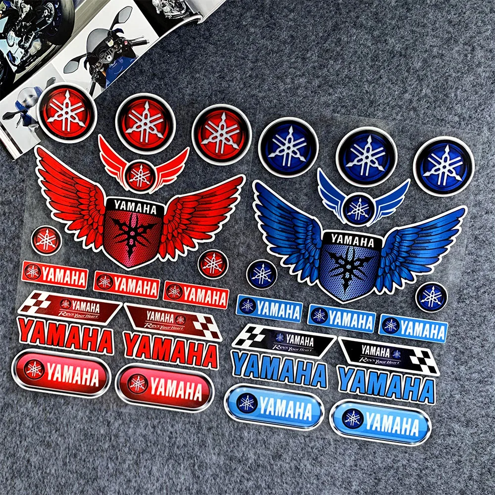 FOR YAMAHA Universal Multi-Purpose Reflective Waterproof Stickers Scratch Conceal for Auto Bike Helmet Mug Fridge Decoration