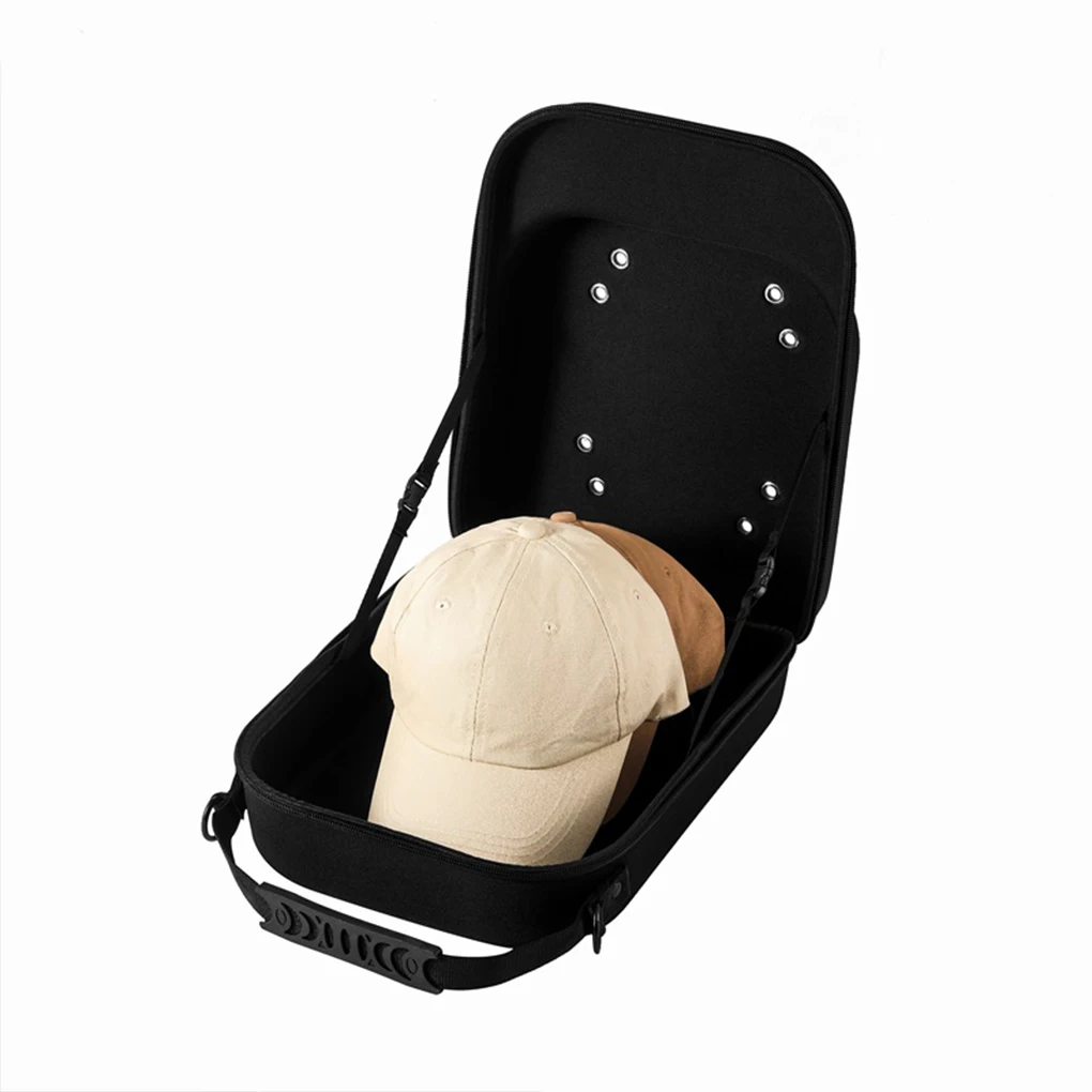 

Unisex Baseball Hat Travel Bag Solid Color Baseball Cap Case Sport High Quality Storage Carrier Box Display EVA Carrying Bags