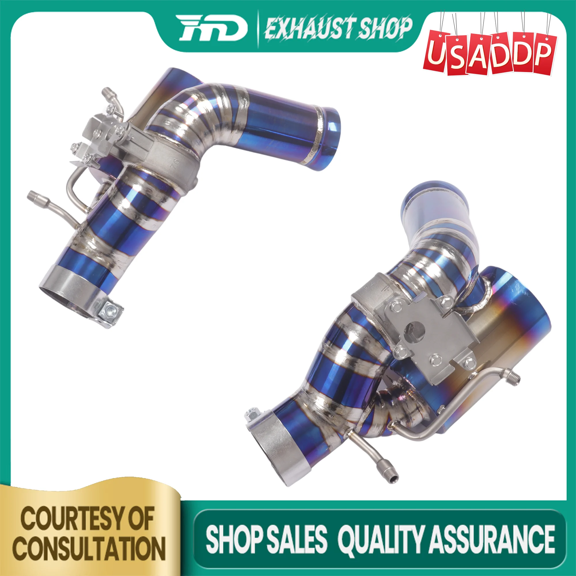 

HMD Exhaust Catback for Ferrari 296 Ti OEM Valve Baked blue TIG manual welding Large diameter Exact Fit Today's Specials