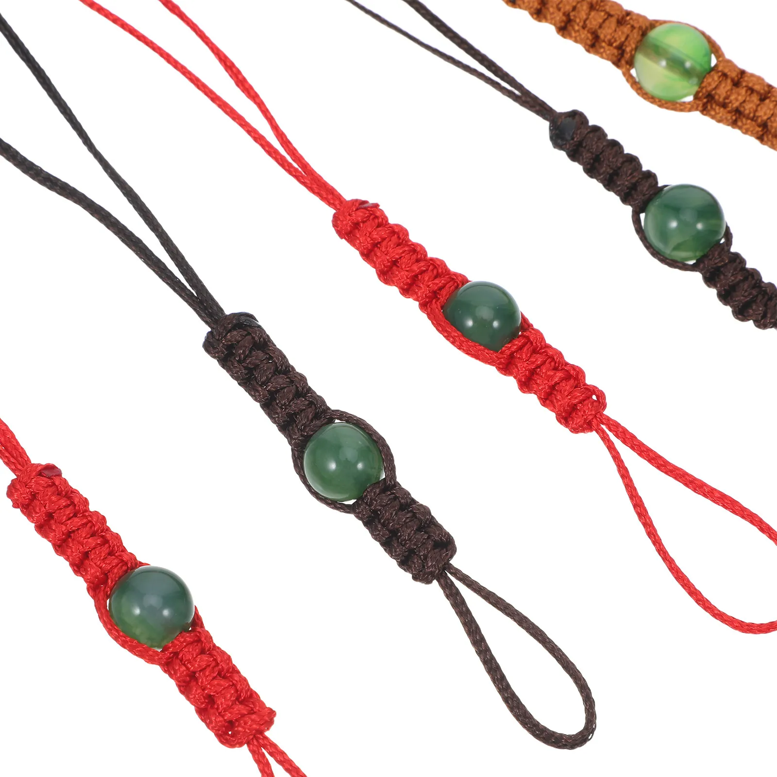 6pcs Teapot Lid Hanging Tether Rope Woven Cover Cord Fob Gongfu Tea Ceremony Accessories for Zisha Porcelain Cast Iron Teapots