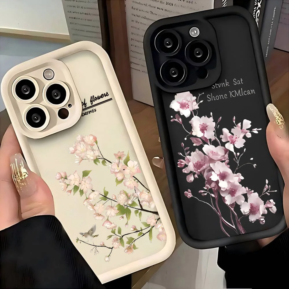 Coque de téléphone en silicone souple avec motif de fleurs en pleine floraison, pour OnePlus 15 13 13T 12 12R 11 11R 10R 8T Nord CE Ace 2 3 4 5 6 Lite 4G 5G