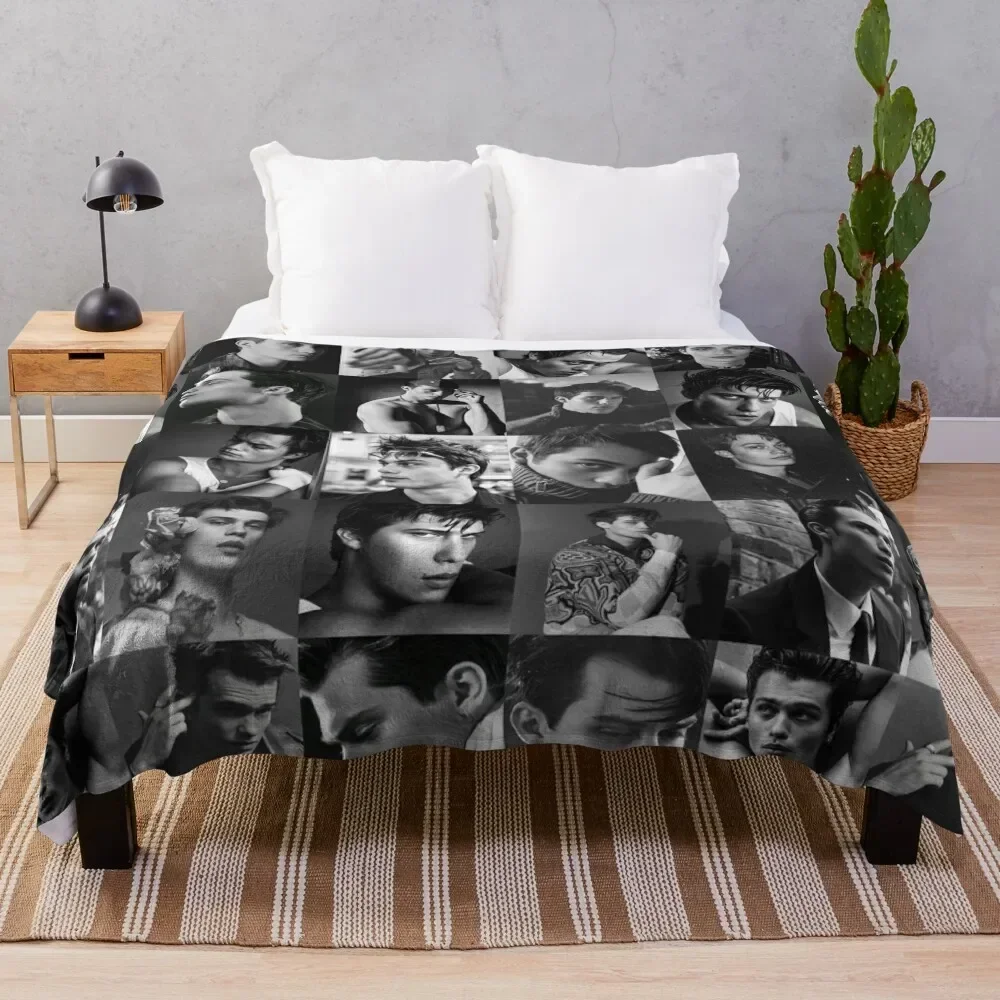 

Nicholas Galitzine Throw Blanket sofa bed Sleeping Bag Plush Flannels Blankets