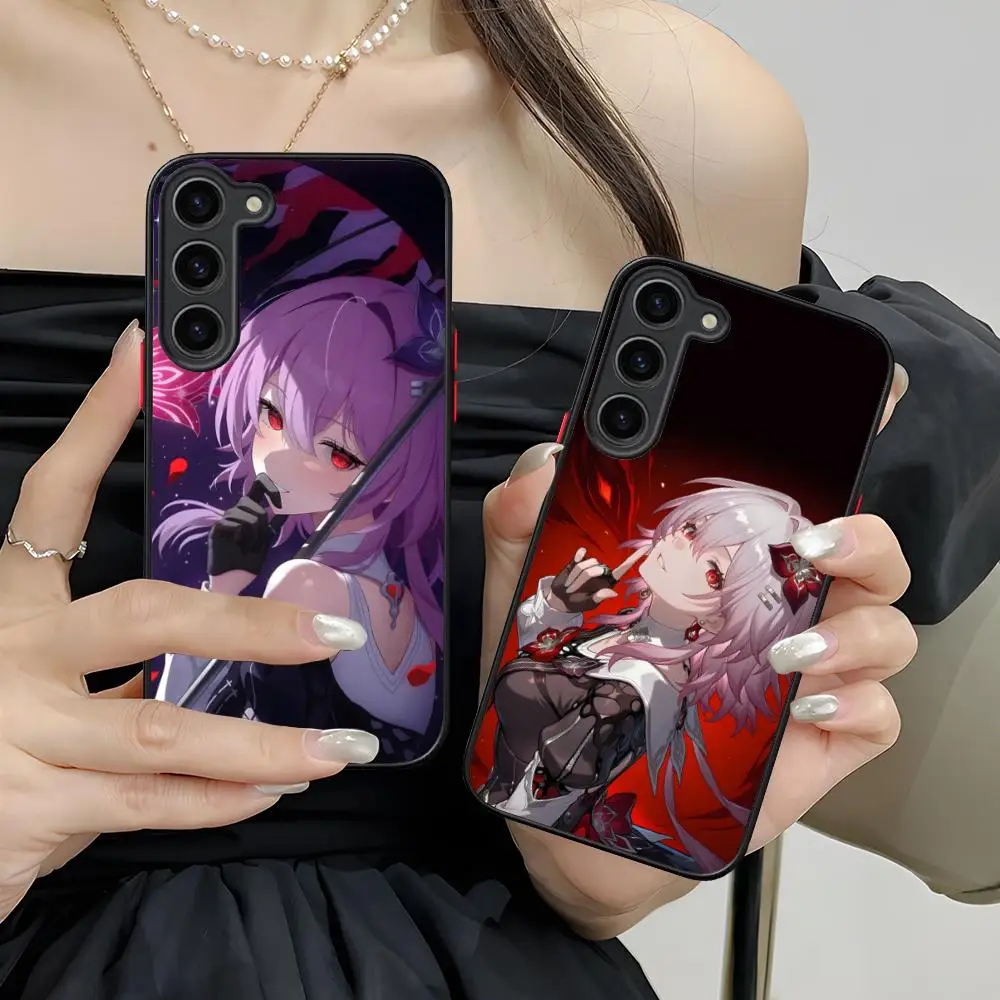 HSR Evernight Silicone Mobile Phone Case for Samsung Galaxy S26 S25 S24 S23 S22 S21 Plus FE Ultra Colorful Cover