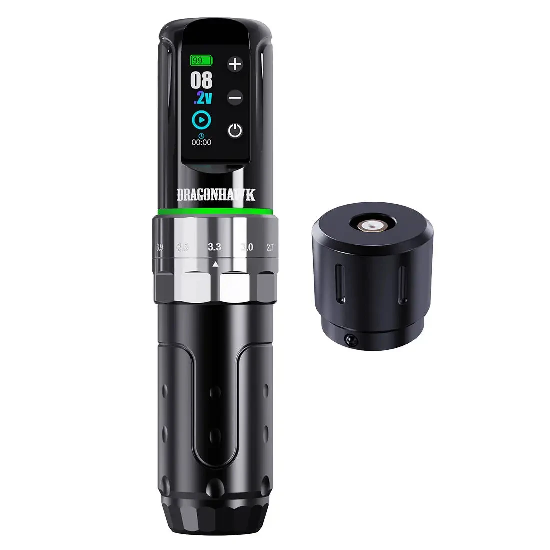 Dragonhawk L3 Volledige Draadloze Rotatieve Tatoeëerkit 7 Slagen 2000 mAh Lange Levensduur van de Accu Tatoeëerspullen voor Beginners