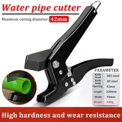 Ratcheting PVC Pipe Cutter Tool Water Pipe Cutter PVC Pipe Scissors PVC Ratchet Cutter Plastic Pipe Quick Shearing Device