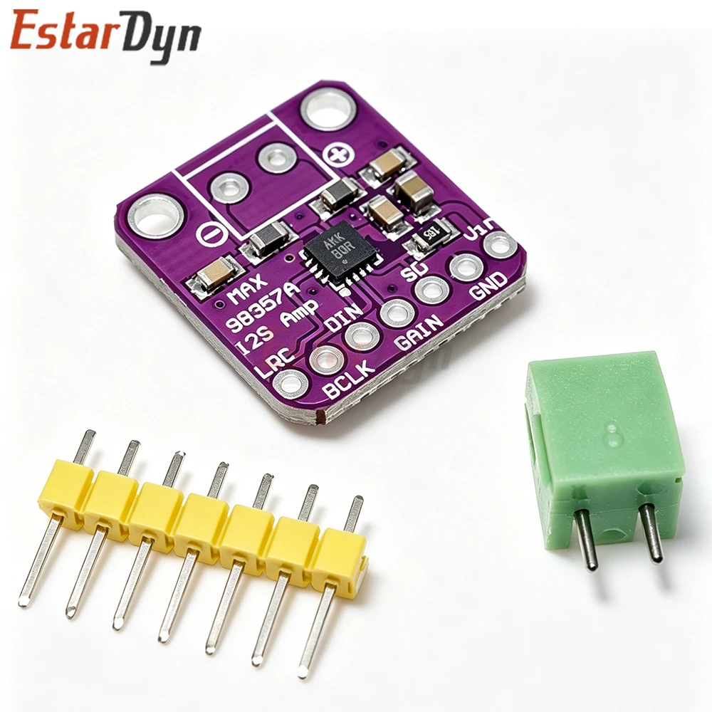 Estardyn MAX98357 I2S 3W Class D Amplifier Mono DAC Decoder Module for Raspberry Pi ESP32 DIY Speaker Projects