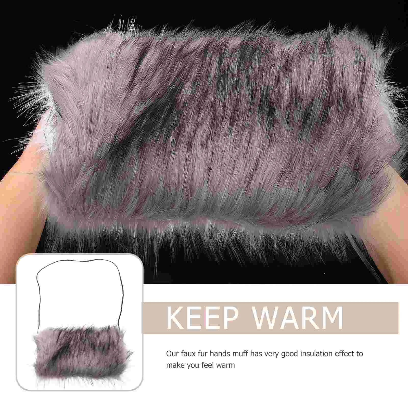 Hand Warmer Household Hands Muff Portable Faux Fur Winter Super Miss Women's Muffs