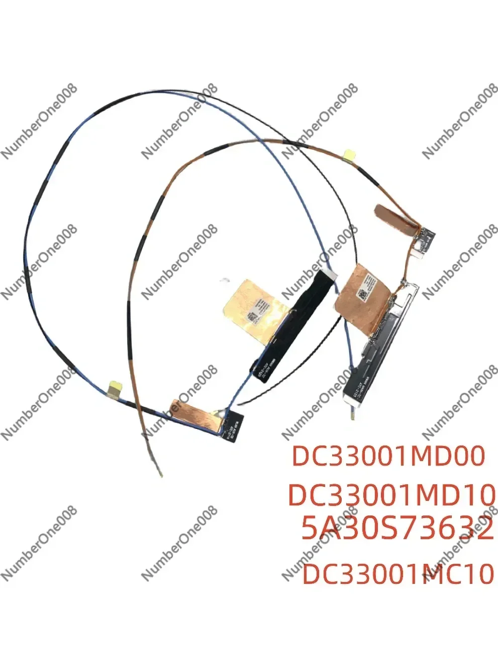 DC33001MD00 DC33001MD10 Antenna Cable L+R for ThinkPad L14 Gen 2 (20X1, 20X2), WLAN WiFi Replacement