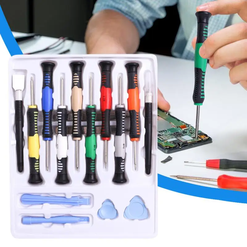 Phone Disassembly Kit 16PCS Disassembly Screwdriver Set Precision Screwdriver Sets Pry Opening Tool Screwdriver Set For