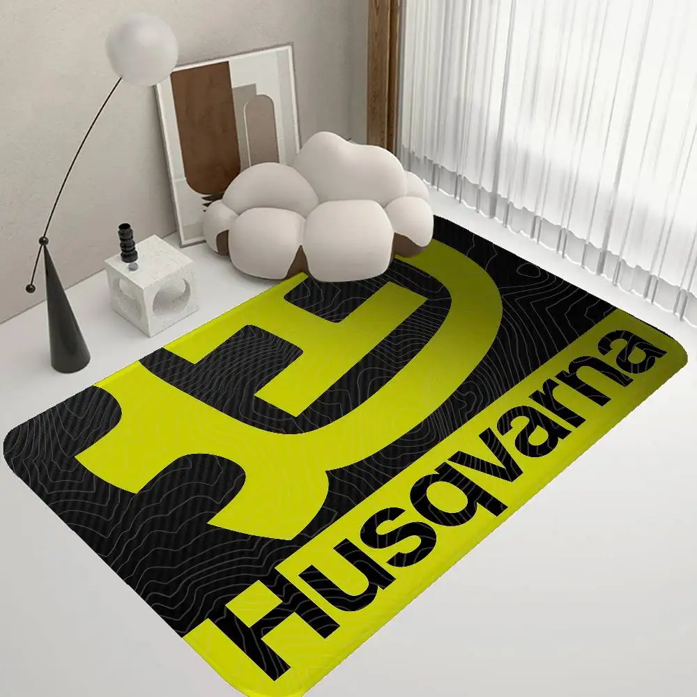 H-Husqvarnas Logo Room Mats Nordic Style Home Doormat Bathroom-Toilet Mats Bedroom Hotel Decor Mat view 4
