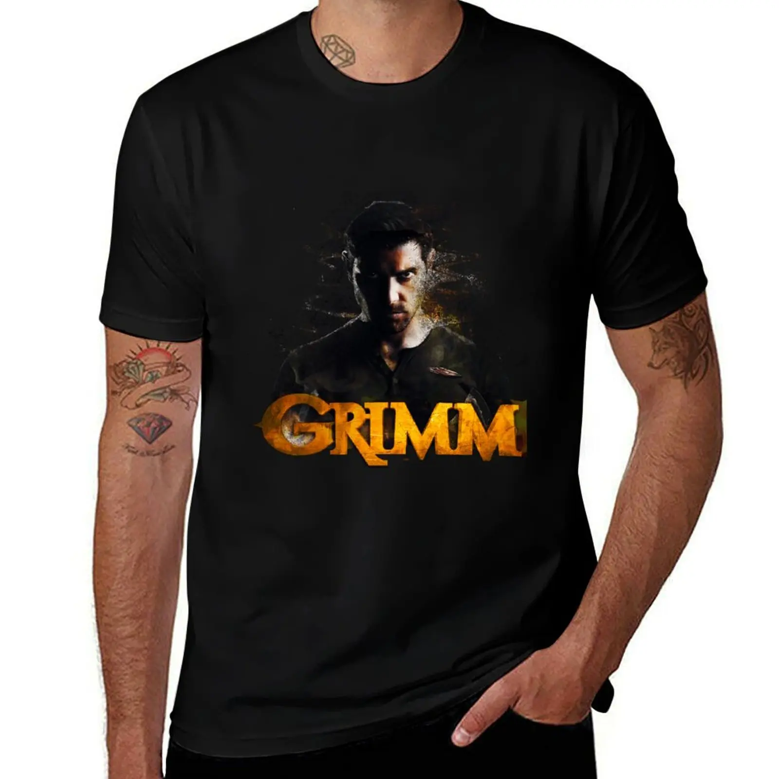 Grimm T-Shirt graphic tee shirt quick drying mens graphic t-shirts hip hop