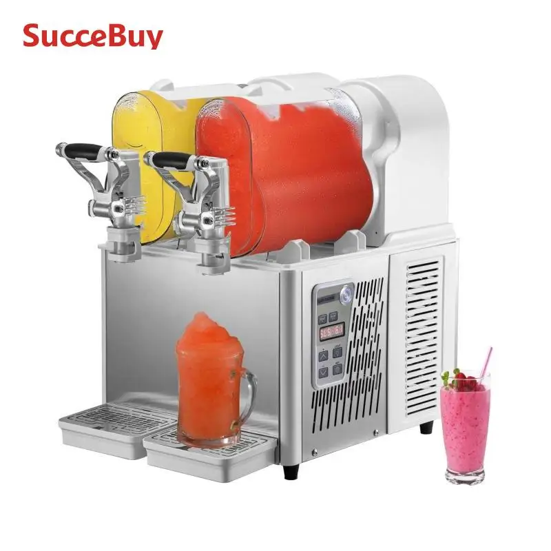SucceBuy 3/6L 1/2 Glas Kommerzielle Slushie-Maschine Slush Maker Gefrorener Getränkespender Saft Smoothie Granita-Verkaufsautomat