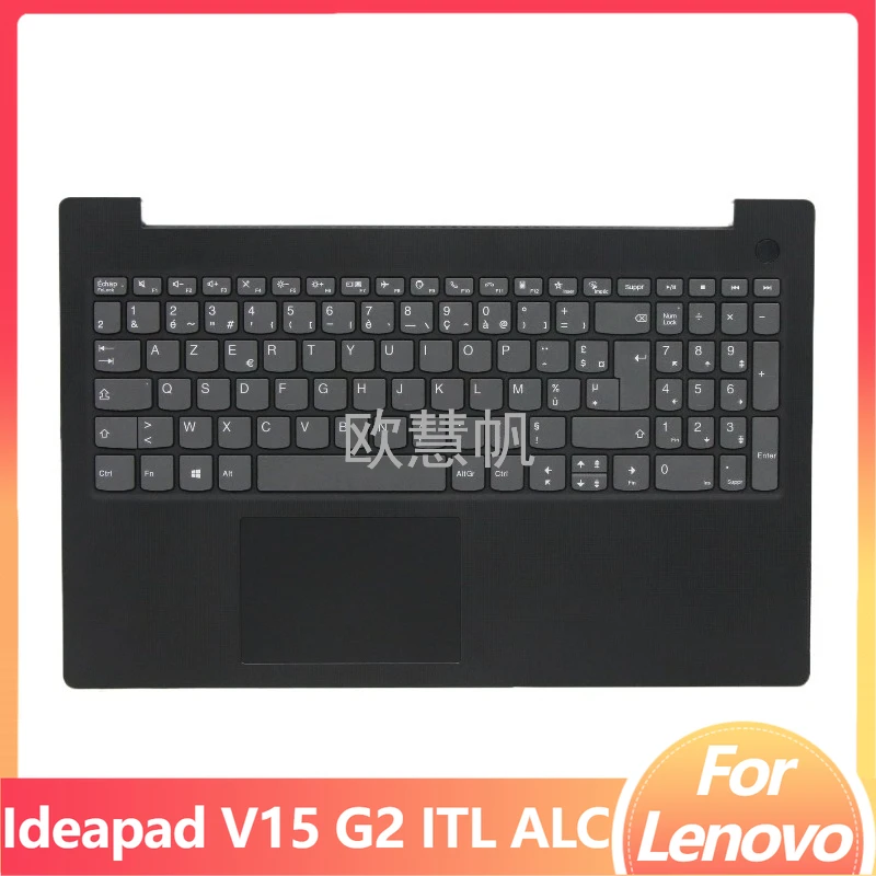 

M FR New Palmrest Upper Case for Lenovo Ideapad V15 G2 ITL ALC with FR Keyboard Touchpad Black 5CB1C18829 15.6"