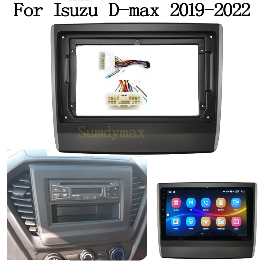 

9inch 2din car radio fascias For Isuzu D-Max Dmax 2019 2020 2021 2022 Car Radio Video Frame Dashboard Panel cable wire