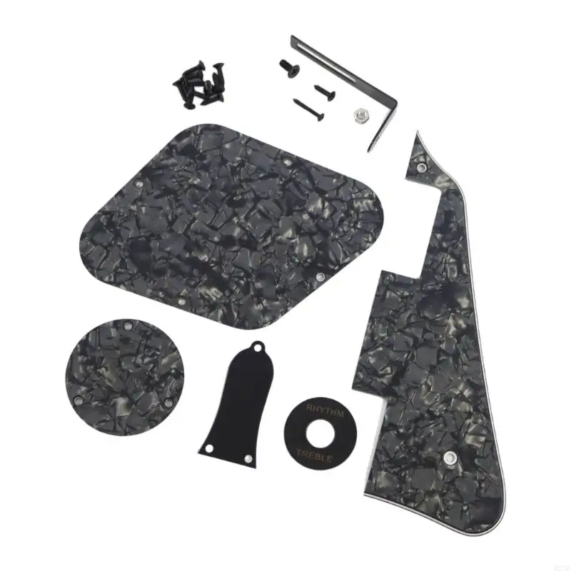 02DF Guitar Pickguard with Mounting Screw Guitar Switches Cavity Cover & Bracket Electric Guitar Cover Scratch Plate Enduring