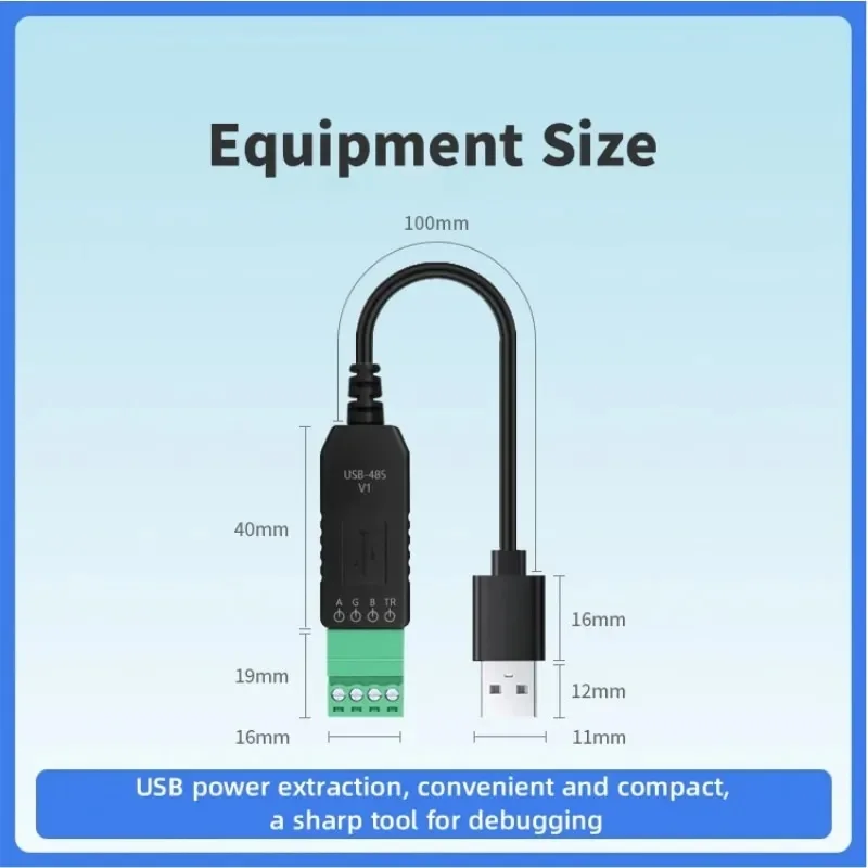 Convertidor de puerto serie USB a 485, módulo de comunicación de grado Industrial, Chip CH340, módulo IO