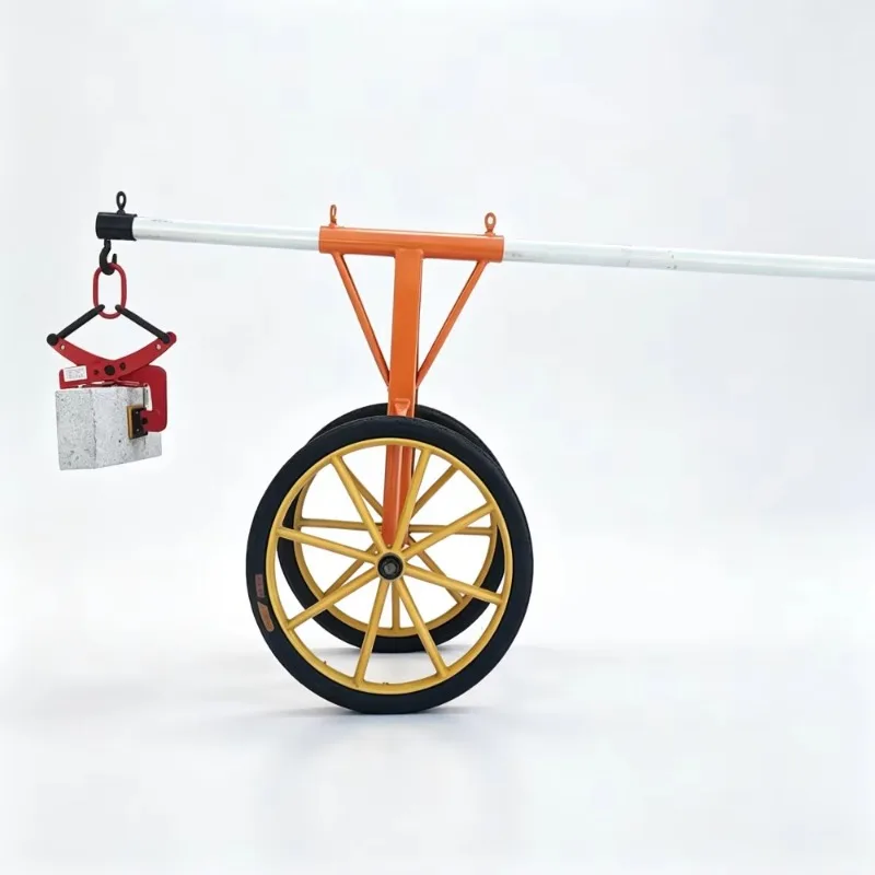 Chariot à deux roues pour le transport de pavés, chariot à main pour le déplacement de pierres, outil durable pour la construction routière et les projets de manutention de pierres