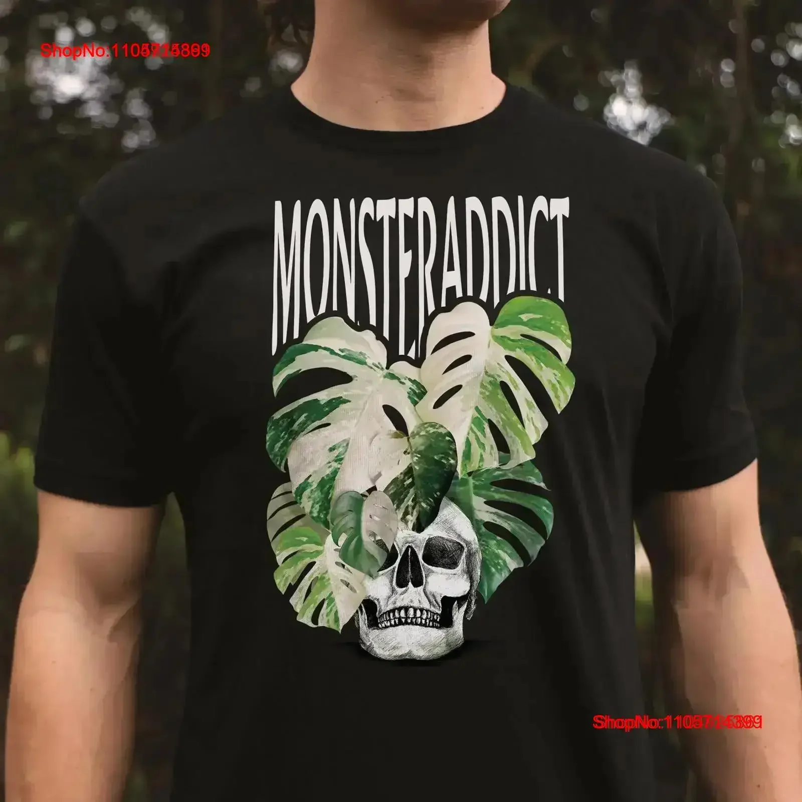 Skull Monstera Variegata unisex shirt Original Plant lover gift for her Ideal Girlfriend's Birthday or monsteraddicts vintage