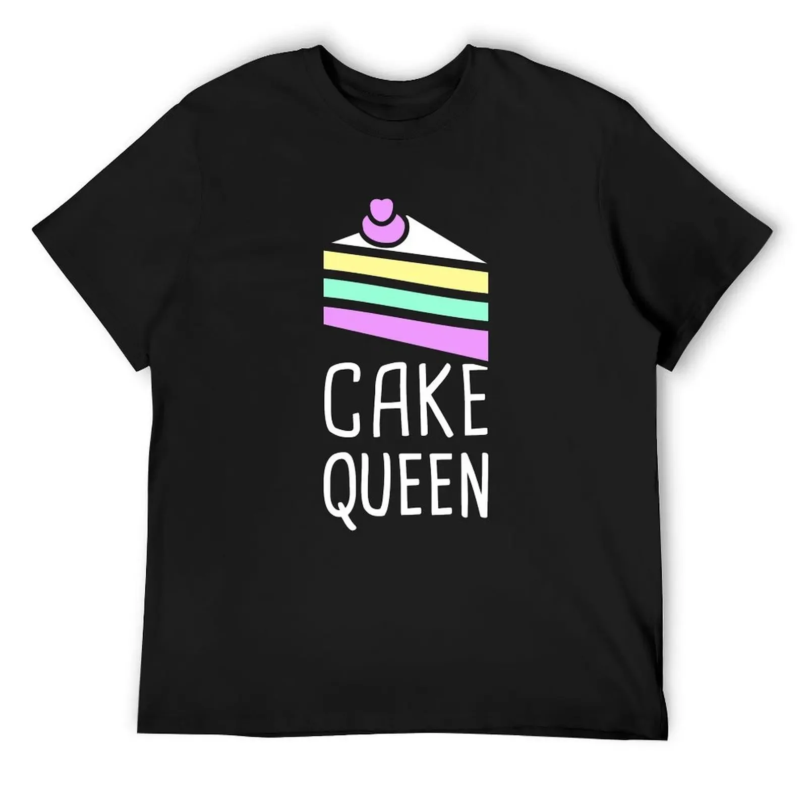 Cake Queen Cute And Funny Baker Design T-Shirt plus size tops plain Aesthetic clothing Men's t-shirts