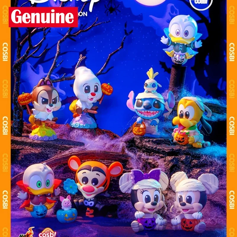 

Подлинные популярные игрушки Disney Pumpkin Party Cosbi Series слепая коробка аниме модель орнамент загадочная коробка игрушка Хэллоуин Рождественский подарок