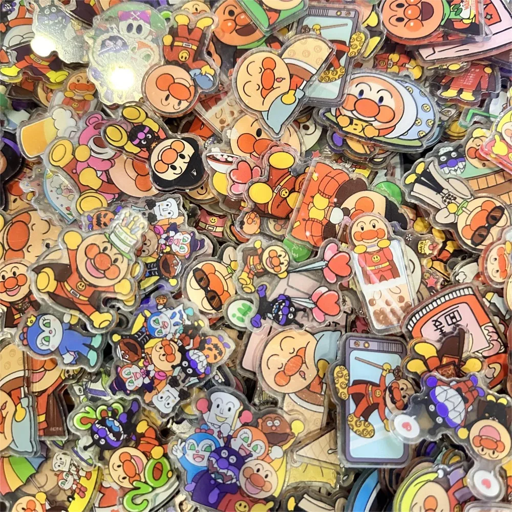 2/4cm 100-500g Anime Series Anpanman ONE PIECE Acrylic Patch Handmade DIY PP Clip Pendant Patch Phone Shell Keychain Material