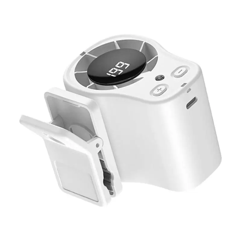 Clip On Cooling Fan With 360 Adjustable And LED Screen for Travel