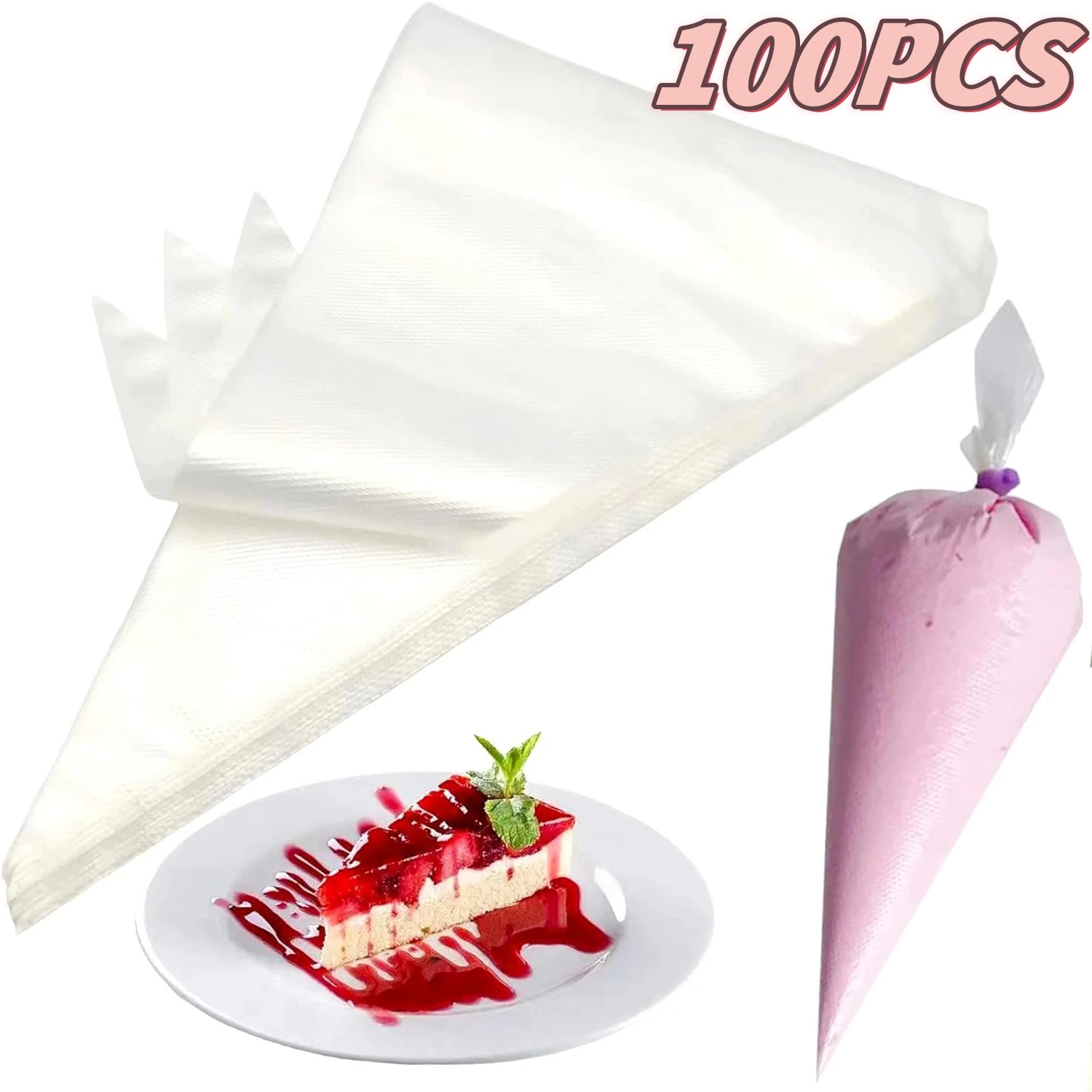 

Pastry Piping Sleeves Leak Disposable Bag Confectionery Cake Accessories Baking Decorations Pocket Syringe Icing Cream Squeezing