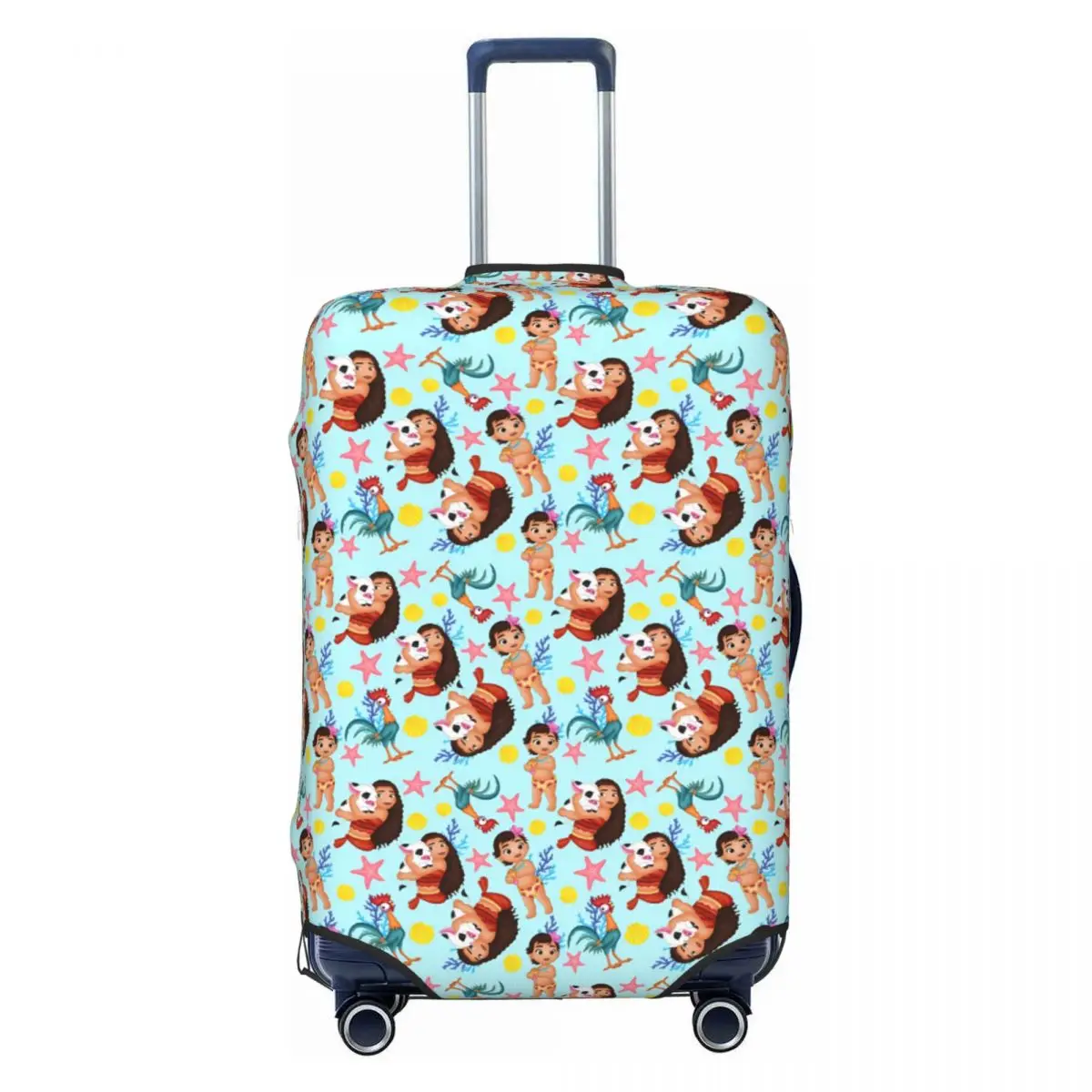 

Custom Funny M-Moanaes Cartoon Mangas Luggage Cover Protector Dust Proof Travel Suitcase Covers