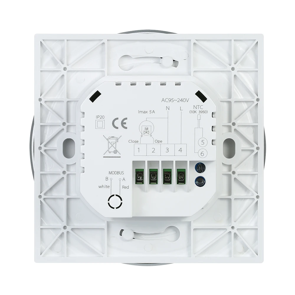 5A Programmable Water Heating Controller Temperature Regulator Thermostat Touchscreen LCD with Backlight Voice Control Function