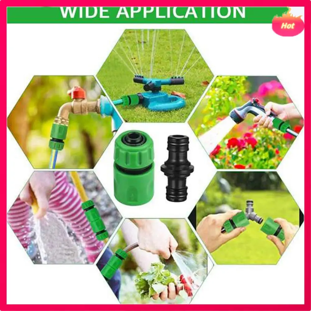 Ensemble de raccords de tuyau d'arrosage, adaptateur de raccord de tuyau rétractable, connexion rapide pour jardin extérieur, réparation de raccord de tuyau de jardin