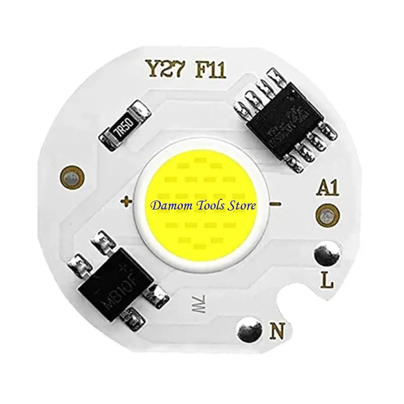57BE 5Pcs 3/5/7/10/12W LED Lamp Chip Intelligent IC LED Bulb for LED Floodlight
