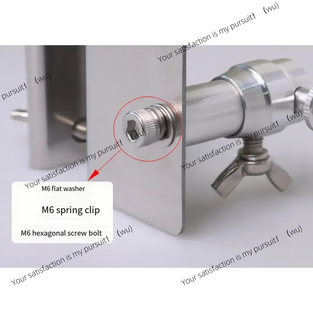 3pcs Adjustable Stainless Steel Gutter Mount Camera Bracket For Eufy/Arlo Solar Panels With 1/4-20 Threads view 2
