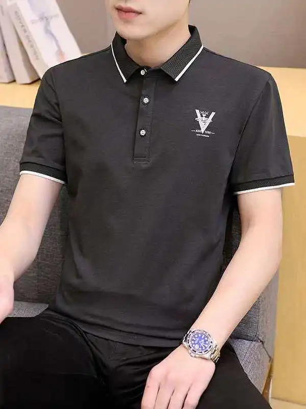 

Мужская рубашка большого размера, летняя, новая, повседневная, деловая, с длинным рукавом, приталенного кроя, без бренда, из материкового Китая.